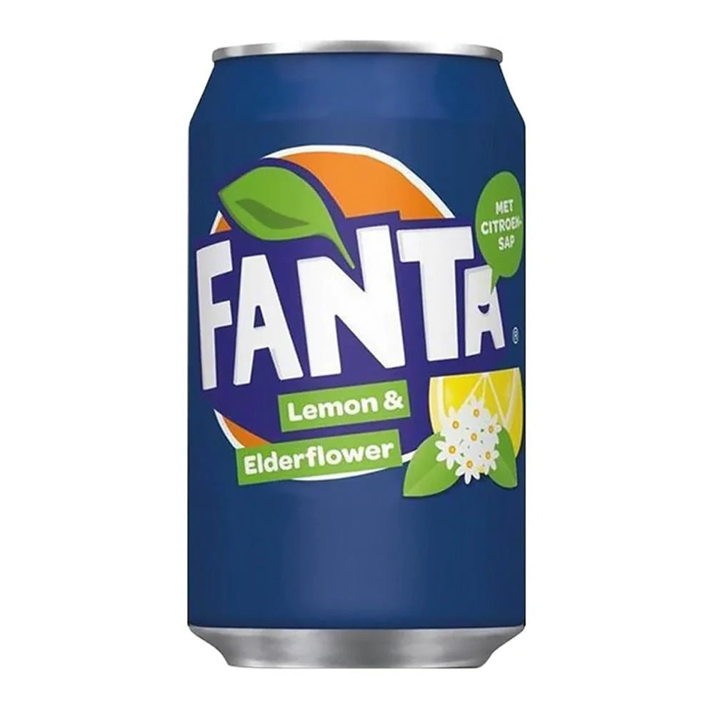 Fanta Elderflower 24 x 330 ml, Origin DE/DK , 99 Trays / Europalette