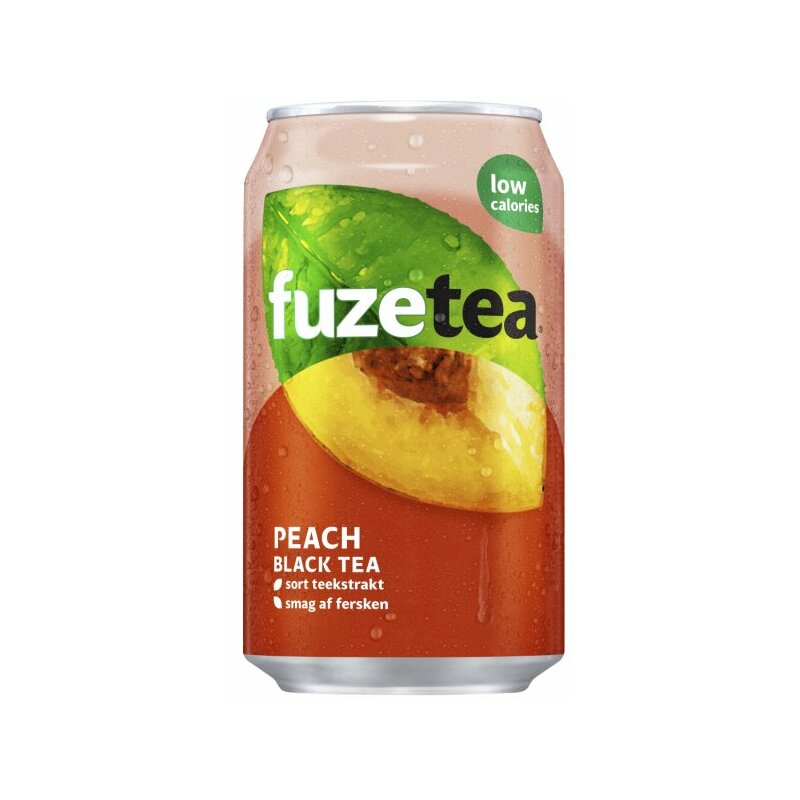 Fuze Tea Peach 24 x 330 ml, Origin DE/DK , 99 Trays / Europalette
