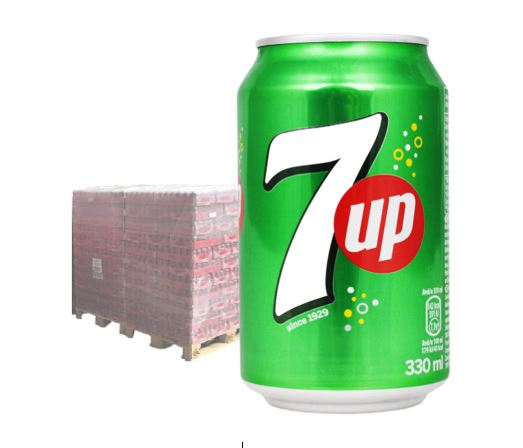 7UP 24 x 330 ml, Origin DE/DK , 99 barquettes / Europalette