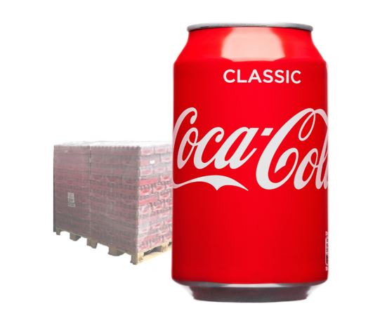Coca Cola 24 x 330 ml, Origin DE/DK , 99 Trays / Europalette