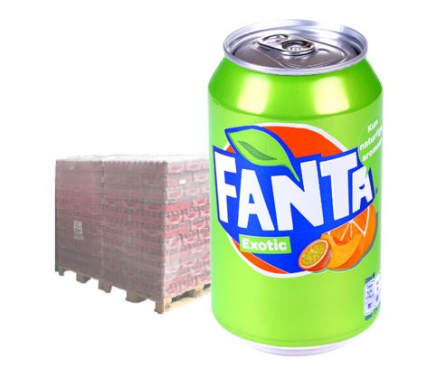 Fanta Exotic 24 x 330 ml, Origin DE/DK , 99 Trays / Europalette