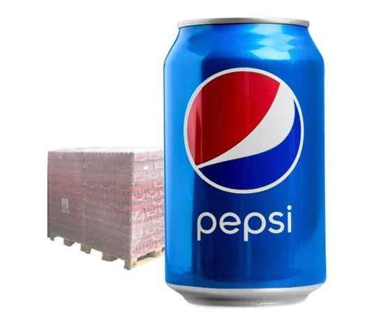 Pepsi 24 x 330 ml, Origine DE/DK, 99 barquettes / Europalette