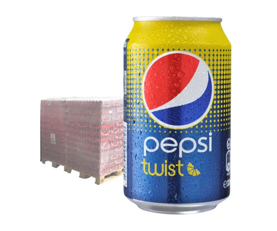Pepsi Twist 24 x 330 ml, Origine DE/DK, 99 barquettes / Europalette